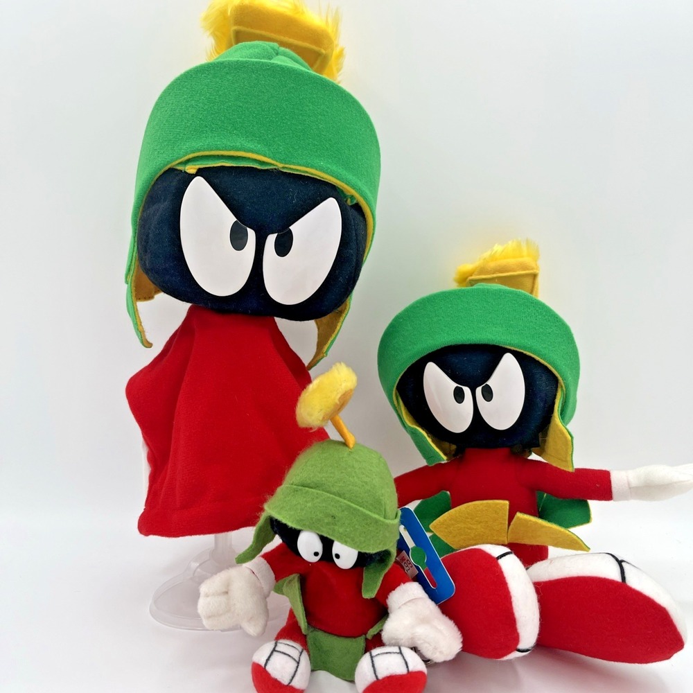 Vintage Marvin the Martian Looney Tunes Plush Lotβ Puppet Keychain Applause